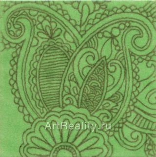Kerama Marazzi Тантра декор Декор Тантра Зеленый  9.9*9.9