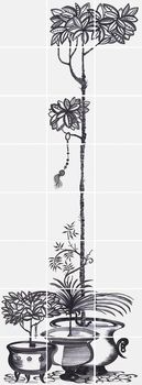 Bardelli Cuban Black панно 5 60*160