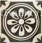 Arkadia Cementi Novecento декор Versailles Nero 20*20