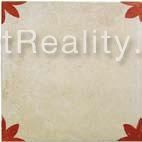 Arkadia Cementi Novecento декор Trianon Rosso 20*20