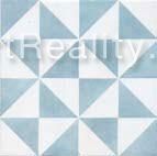 Arkadia Cementi Novecento декор Triangoli Azzurri 20*20
