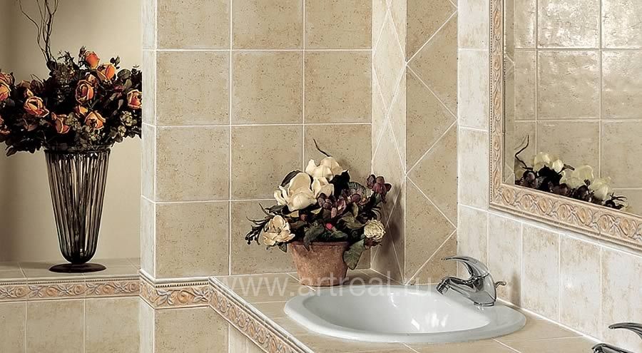 Интерьер керамической плитки завода ABK коллекции Romanica