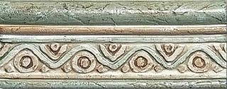 ABK Romanica бордюр Geometrica Verde 12.5*8