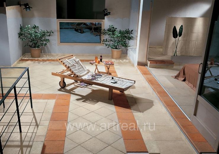 Интерьер керамической плитки завода ABK коллекции Petraia