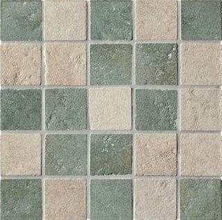 ABK Petraia мозаика Mos. Quadretti Almond-Verde 33.3*33.3