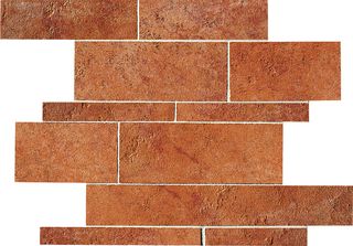 ABK Petraia мозаика Mosaico Brick Mix Cotto 1 33.3*33.3