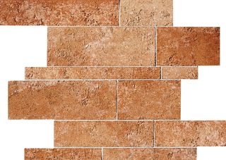 ABK Petraia мозаика Mosaico Brick Mix Ocra 3 33.3*33.3