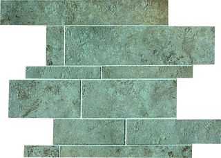 ABK Petraia мозаика Mosaico Brick Mix Verde 2 33.3*33.3