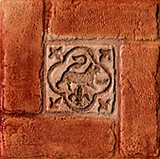 ABK Petraia вставка Tozzetto Araldico Rosso 2 12.5*12.5