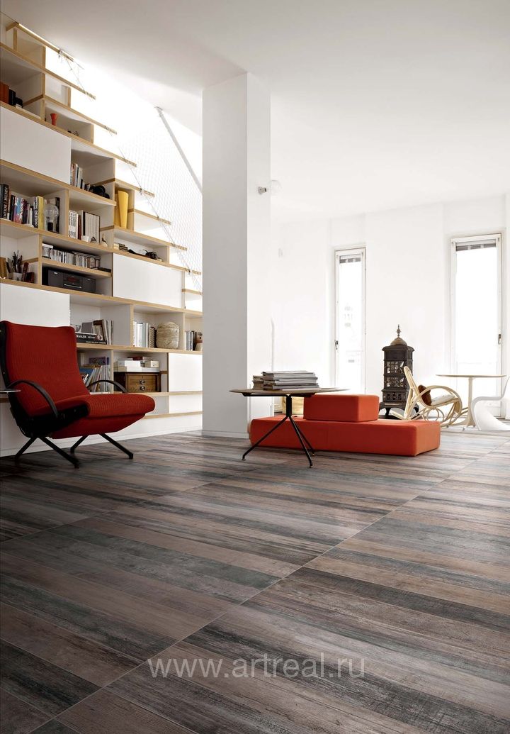 Керамогранит Rex Taiga в интерьере