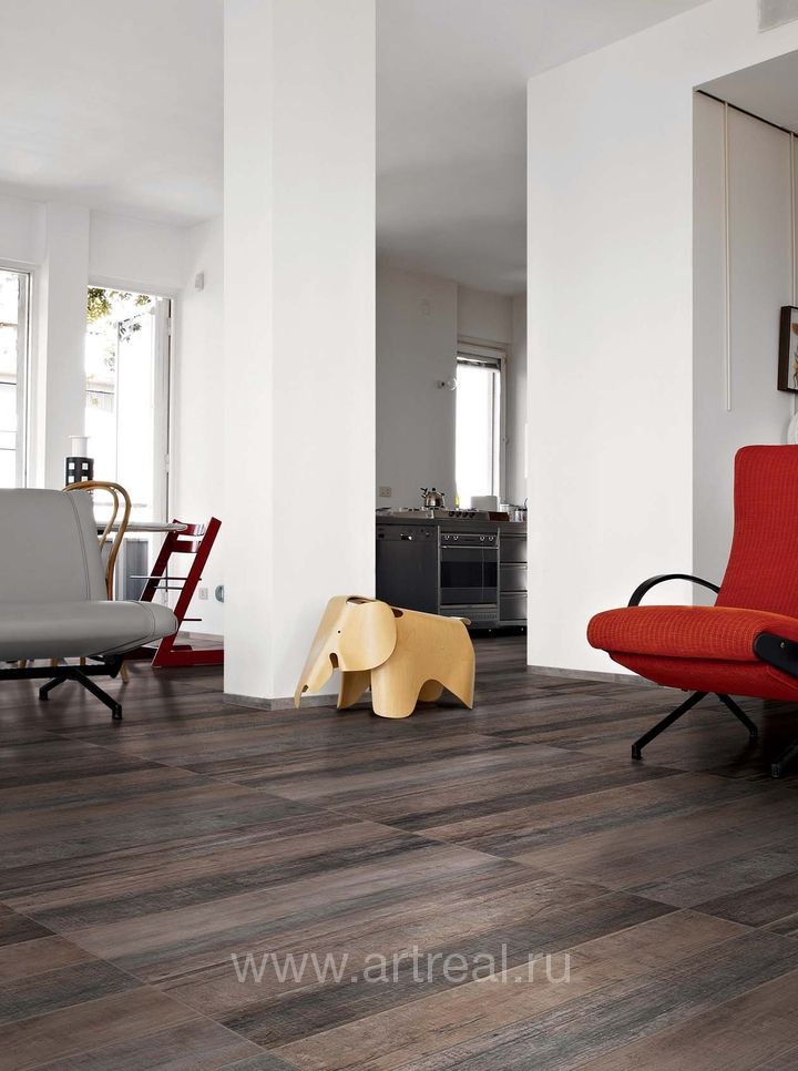 Керамогранит Rex Taiga в интерьере