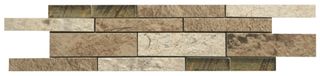 Cisa Slate декор Fascia Vetro Beige/Ruggine 40*10