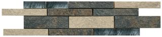 Cisa Slate декор Fascia Vetro Black 40*10
