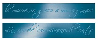 Бордюр Poesia Blu Listello Mix 2 9*112