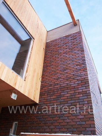 Клинкер Feldhaus klinker Carbona/Salina в интерьере