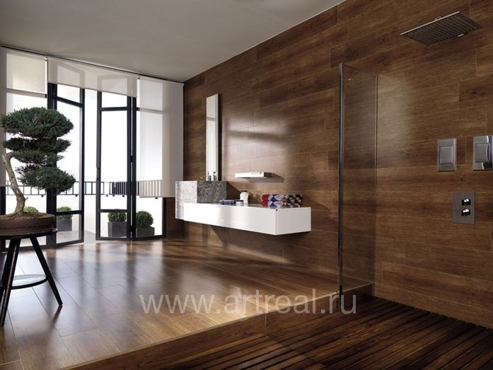 Керамическая плитка Porcelanosa Roble в интерьере