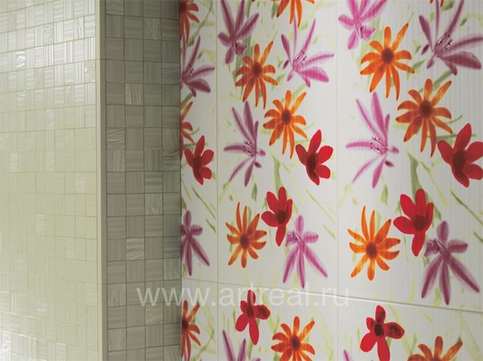 Интерьер керамической плитки Fap Ceramiche Rubacuori в цвете Bianco Mosaico.