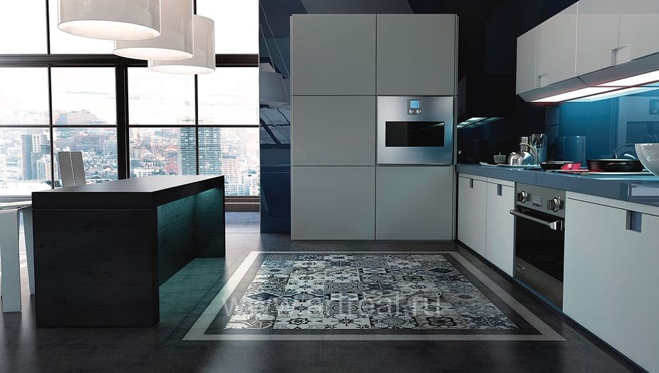 Напольный керамогранит Bestile Venetia в отделке кухни Напольный керамогранит Bestile Venetia в отделке кухни