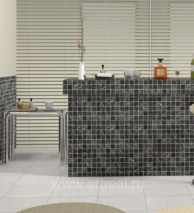 Мозаика Colori Viva Natural Stone в отделке столешницы Мозаика Colori Viva Natural Stone в отделке столешницы
