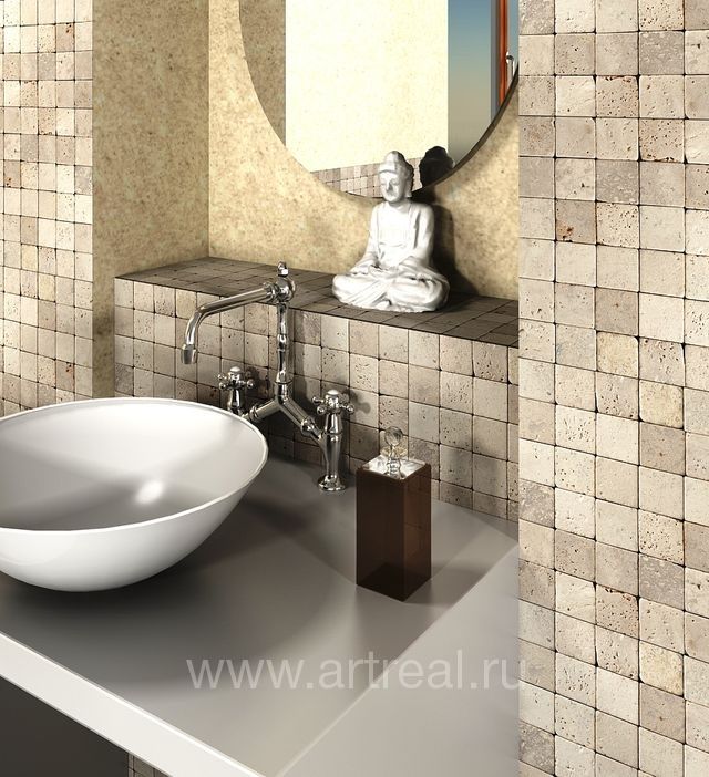 Ванная в отделке мозаикой Colori Viva Natural Stone Ванная в отделке мозаикой Colori Viva Natural Stone
