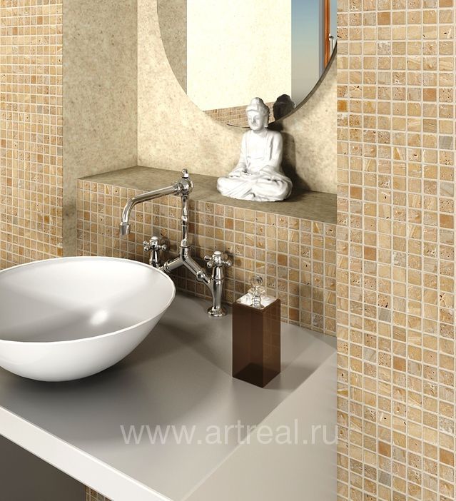 Ванная в отделке мозаикой Colori Viva Natural Stone Ванная в отделке мозаикой Colori Viva Natural Stone
