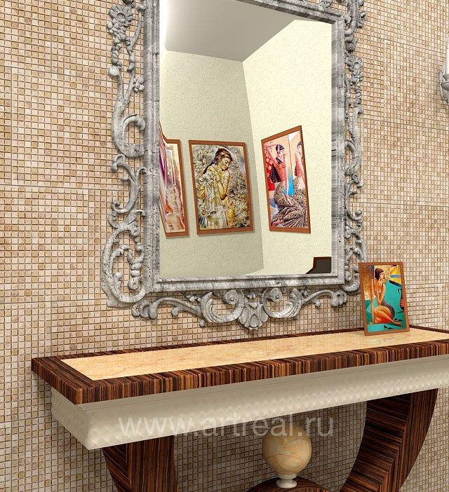 Стена в отделке мозаикой Colori Viva Natural Stone Стена в отделке мозаикой Colori Viva Natural Stone