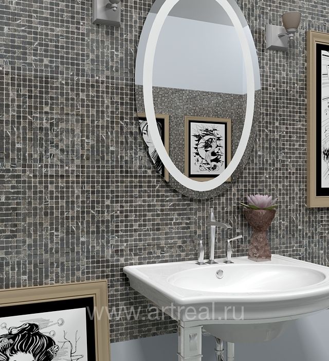 Ванная в отделке мозаикой Colori Viva Natural Stone Ванная в отделке мозаикой Colori Viva Natural Stone