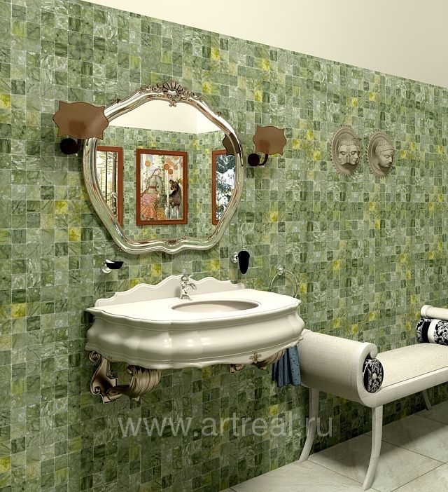 Ванная в отделке мозаикой Colori Viva Natural Stone Ванная в отделке мозаикой Colori Viva Natural Stone