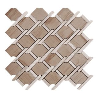 Colori Viva Natural Stone мозаика Natural Stone Mos.Victorian Polished Dark + Light Wooden Vein 30.5*30.5