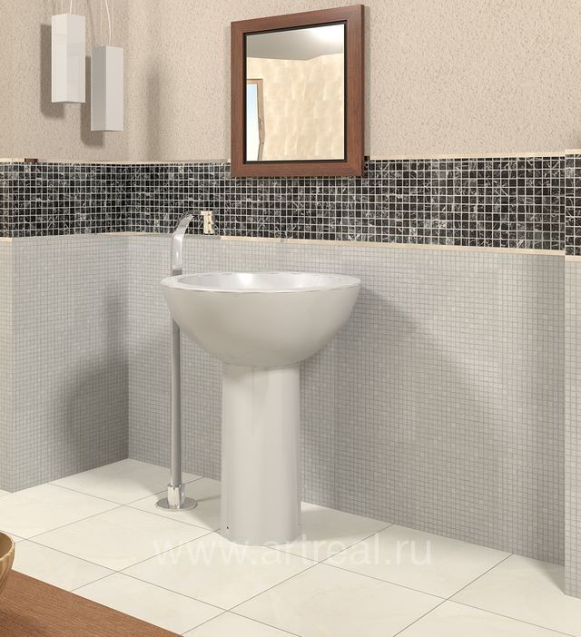 Стена в облицовке мозаикой Colori Viva Marmol