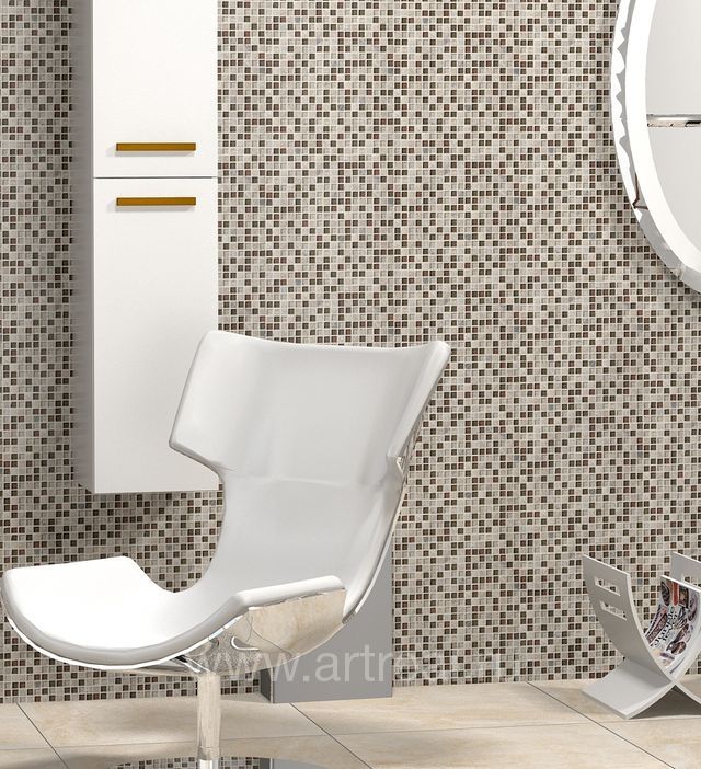 Стена в облицовке мозаикой Colori Viva Marmol