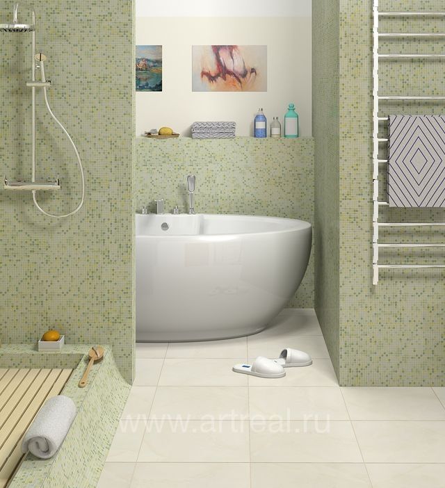 Ванная в отделке мозаикой Colori Viva Crystal Ванная в отделке мозаикой Colori Viva Crystal