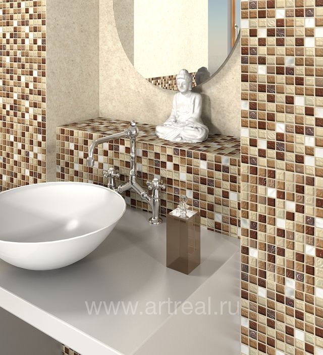 Ванная в отделке мозаикой Colori Viva Crystal Ванная в отделке мозаикой Colori Viva Crystal