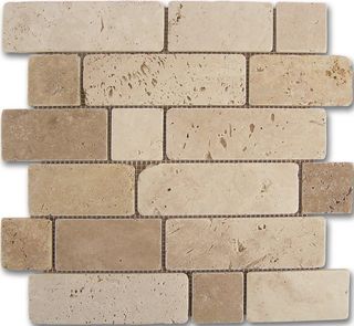 Dune Stone мозаика 184996 Travertino Brick 30.5*30.5