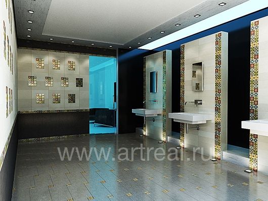 Бронзовые вставки Kavarti Zircon в интерьере