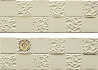 Gardenia (Versace) Gold декор Acqua/Dama Decorato Crema/Oro 75*25