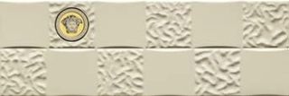 Gardenia (Versace) Gold декор Acqua/Dama Medusa Crema 75*25