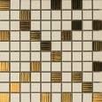 Gardenia (Versace) Gold мозаика Mosaici Riga Crema/Oro 25*25
