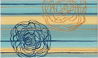 Dado 1000Tracce декор Orme Azzurro B 33.3*20