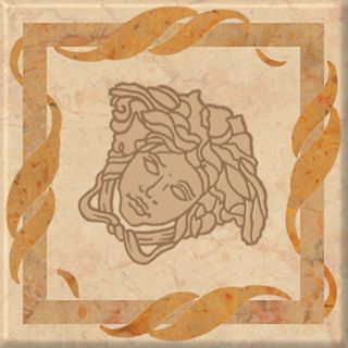 Gardenia (Versace) Palace Riv. вставка Tozz.Foglia Beige Lev. 4*4