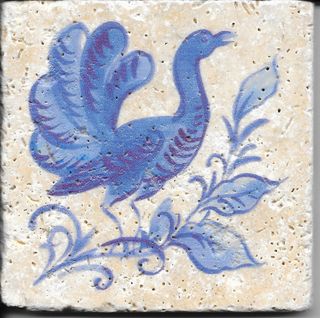 Травертин Provance декор Decor Гжель-6 10*10