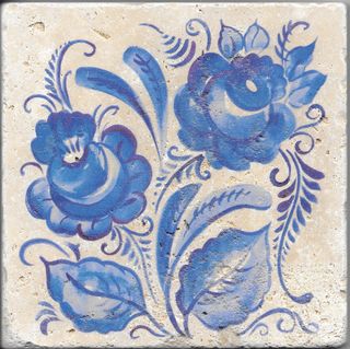 Травертин Provance декор Decor Гжель-3 20*20