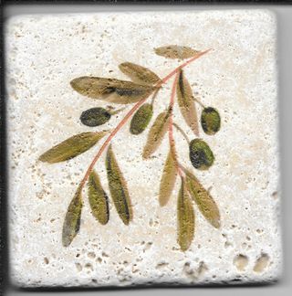 Травертин Provance декор Decor Оливки-5 10*10