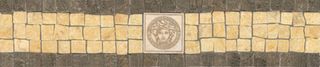 Gardenia (Versace) Palace Pav. бордюр 8664 Fascia Rete Medusa Oro/Almond 19.7*4.2