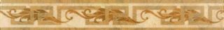 Gardenia (Versace) Palace Pav. бордюр 14621 Fasce Foglia Beige 41*5.7