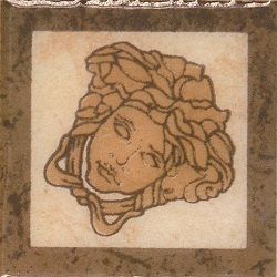 Gardenia (Versace) Palace Pav. вставка 14639 Tozzetti Medusa Nero 2.8*2.8