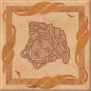 Gardenia (Versace) Palace Pav. вставка 14627 Tozzetti Foglia Oro 5.7*5.7