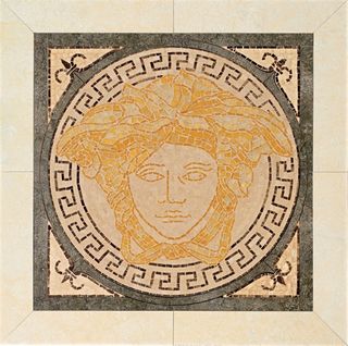 Gardenia (Versace) Palace Pav. 14238 Rosoni Medusa In Ceramica Medusa Oro/Nero