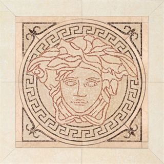 Gardenia (Versace) Palace Pav. панно 14210 Rosoni Medusa In Pietra Naturale Medusa Rosa 41*41