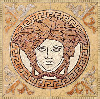 Gardenia (Versace) Palace Pav. панно 14221 Rosoni In Pietra Naturale Medusa Beige 82*82